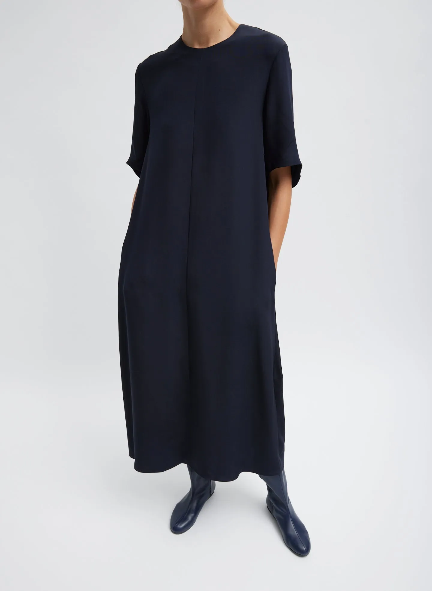 4-Ply Silk T-Shirt Dress