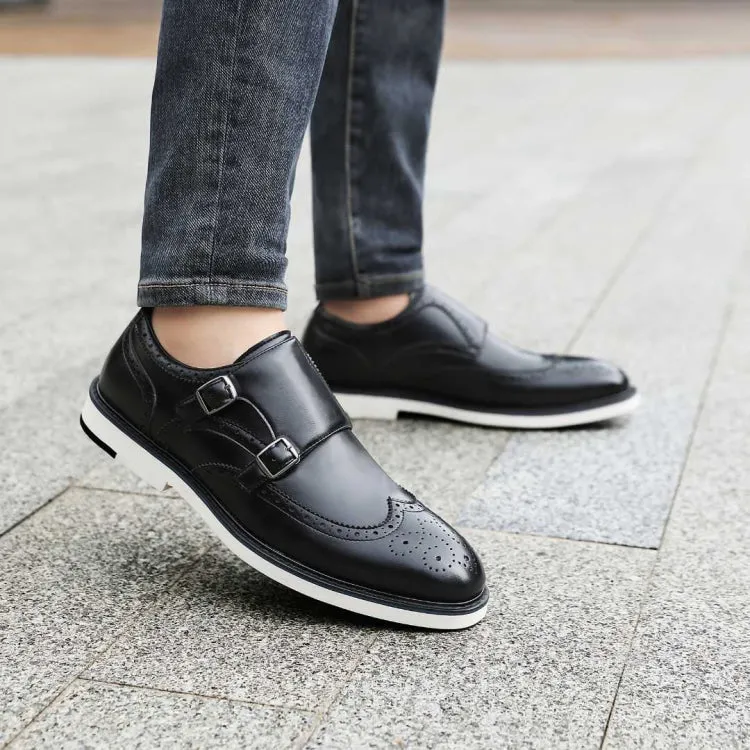 Amali Dario Noir Monk Strap Shoes Men's Black Vegan