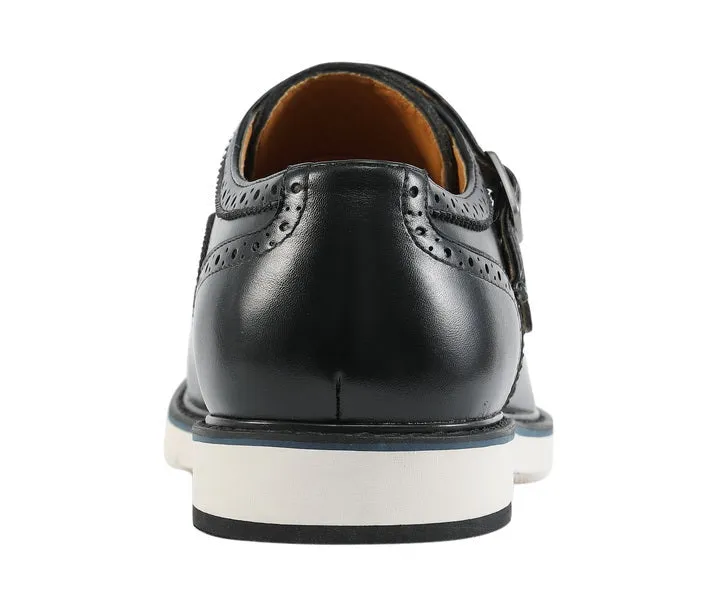 Amali Dario Noir Monk Strap Shoes Men's Black Vegan