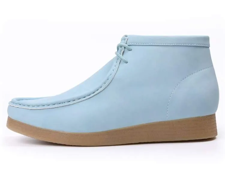 Amali Jason2 High Top Men’s Sky Blue Vegan Suede Sneakers