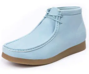 Amali Jason2 High Top Men’s Sky Blue Vegan Suede Sneakers
