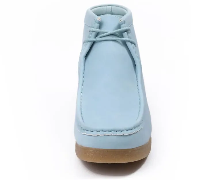 Amali Jason2 High Top Men’s Sky Blue Vegan Suede Sneakers