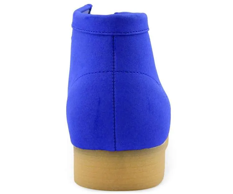 Amali Royal Blue Suede High Top Men’s Sneakers