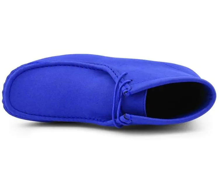 Amali Royal Blue Suede High Top Men’s Sneakers