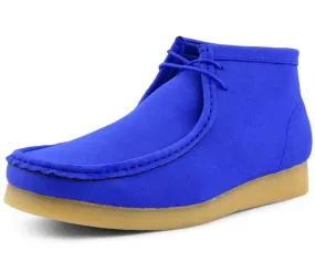 Amali Royal Blue Suede High Top Men’s Sneakers