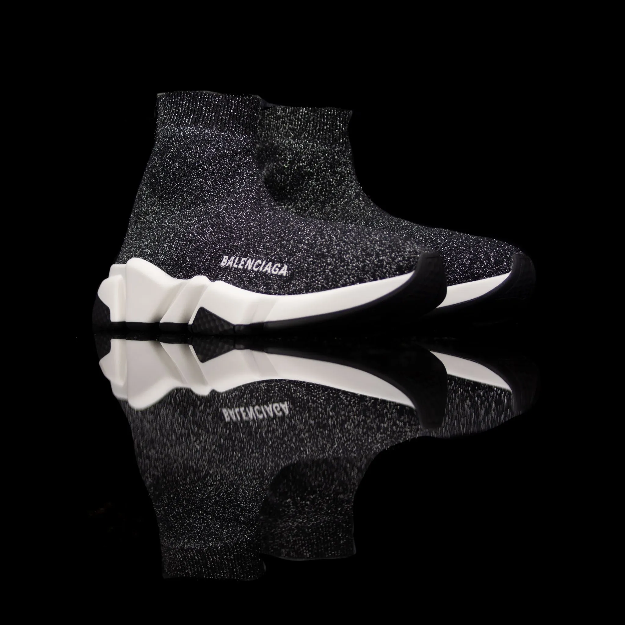 Balenciaga Speed Knit Sock Racer Glitter