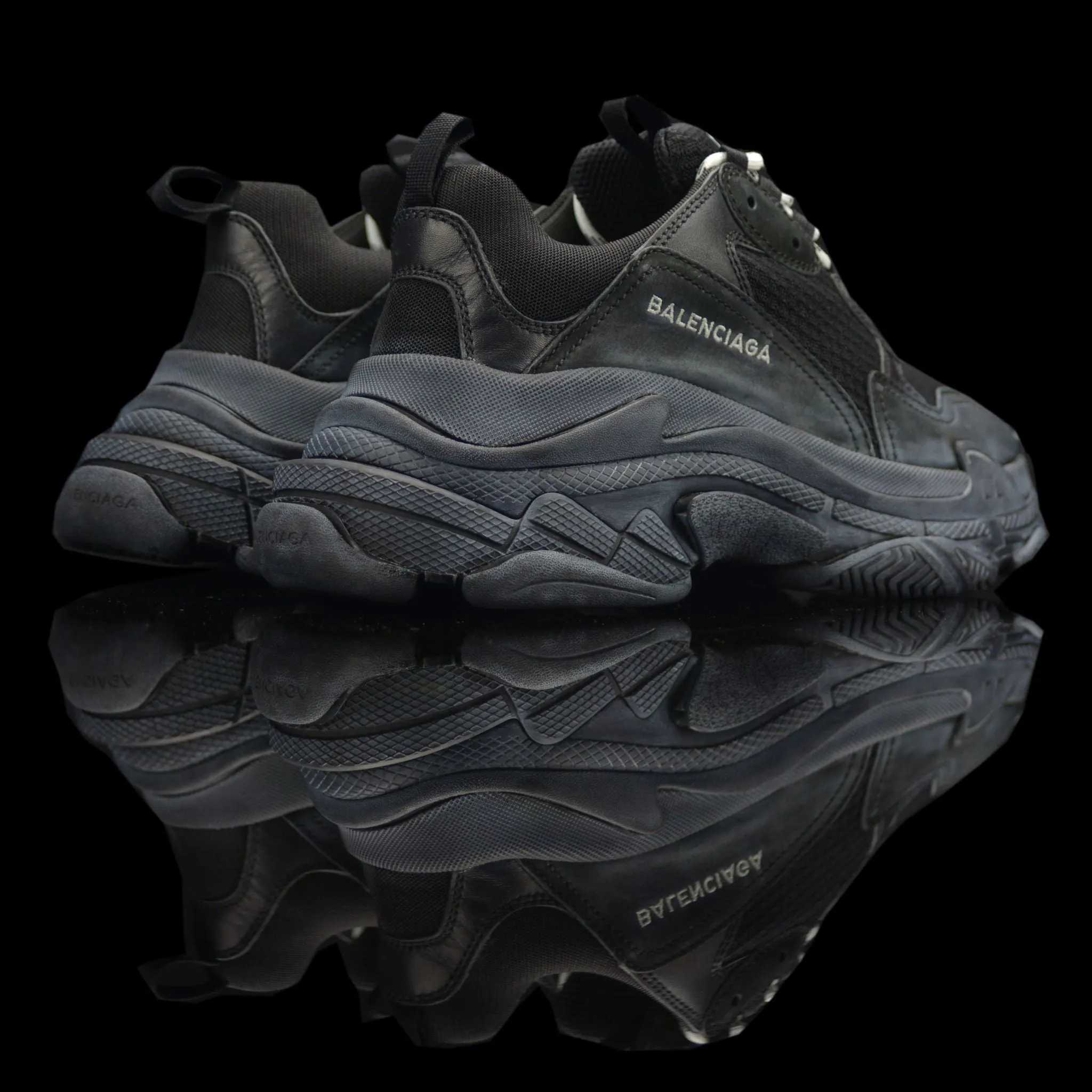 Balenciaga Triple S Sneakers Distressed