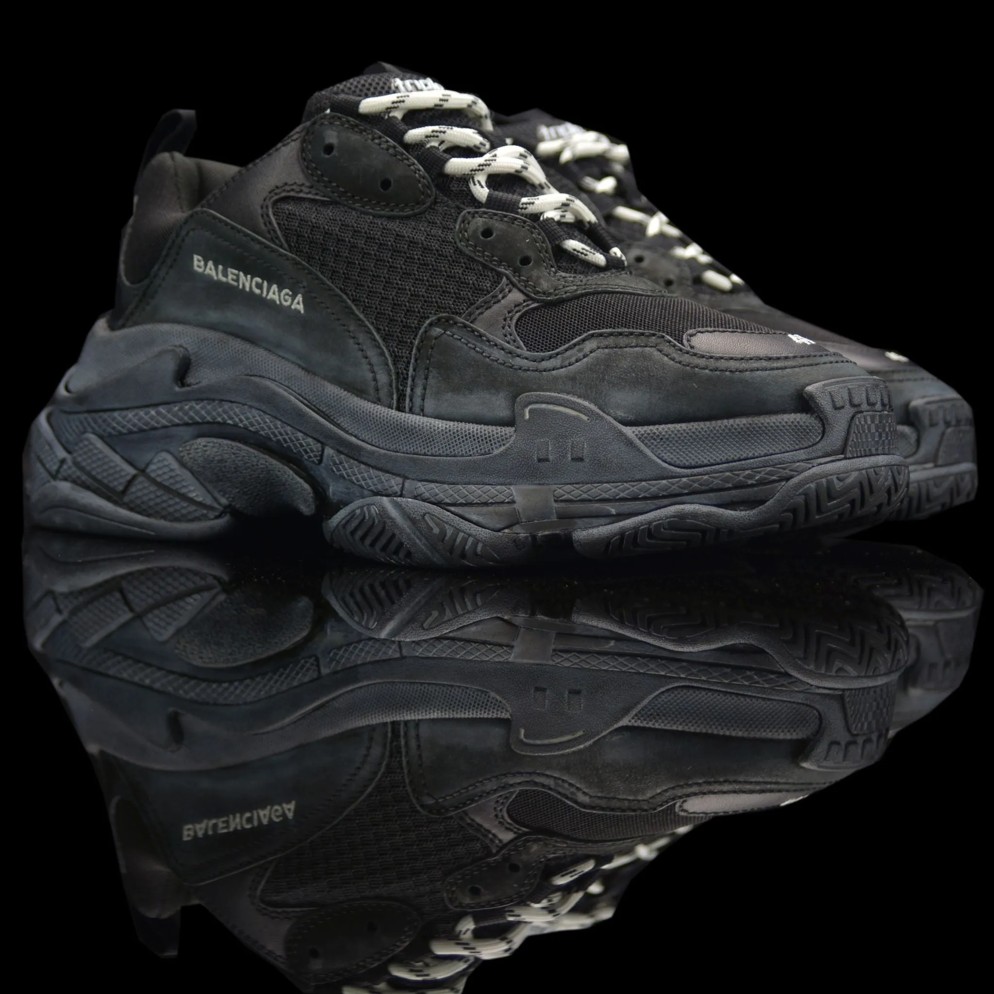 Balenciaga Triple S Sneakers Distressed