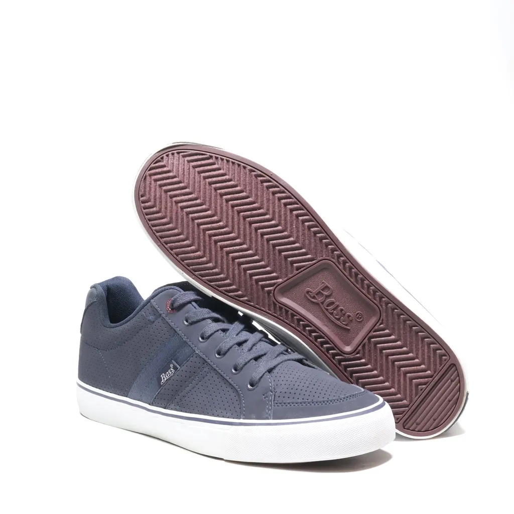 Bass Low-Top Sneakers Leather Blue Color For Men