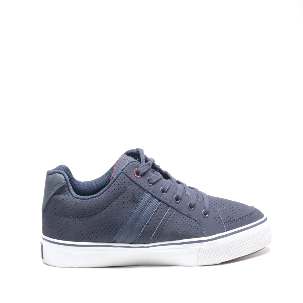 Bass Low-Top Sneakers Leather Blue Color For Men