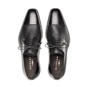 Black Mezlan Soka Cap-toe Men's Lace-Up Dress Shoes Genuine Leather