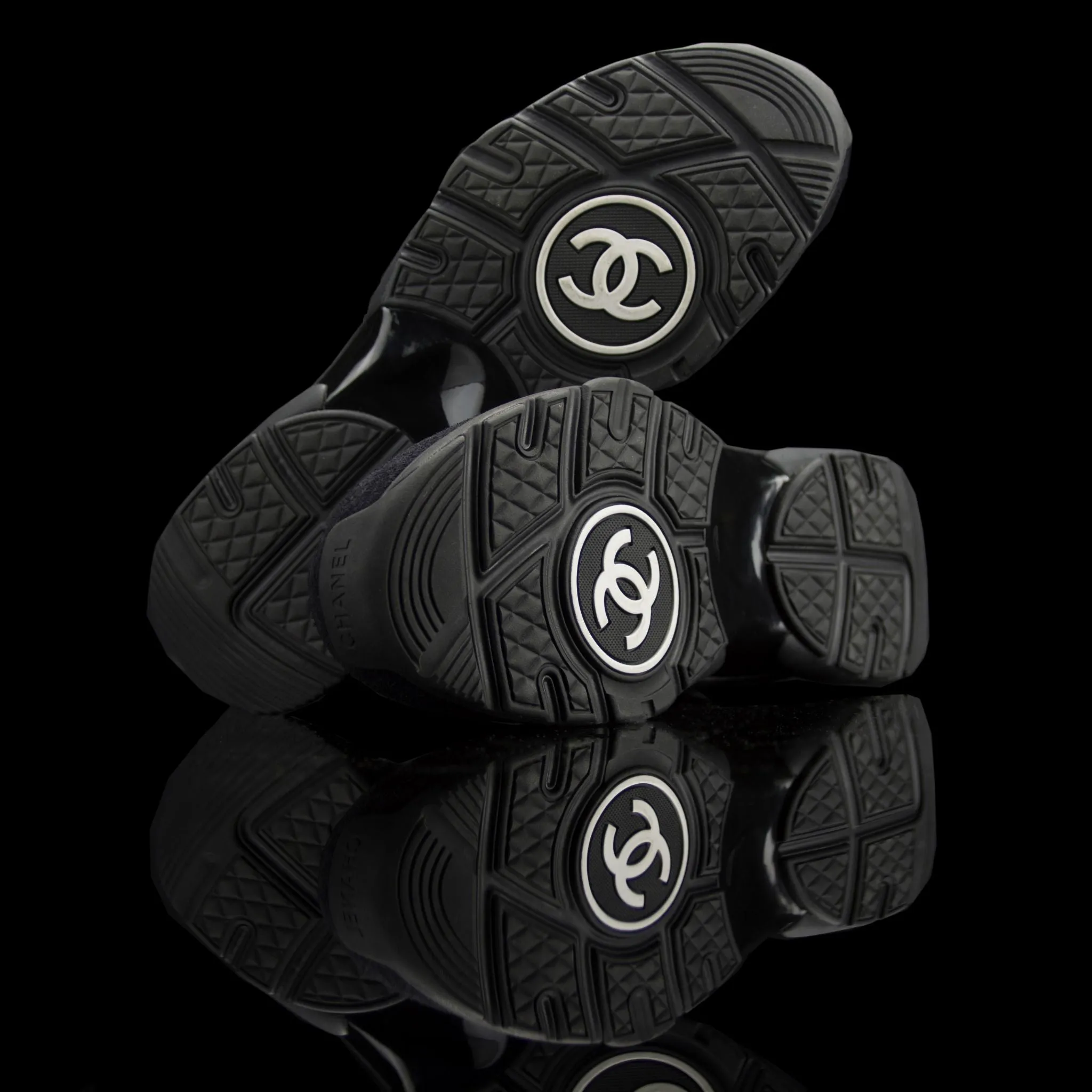 CC Sneakers Nylon Leather Suede