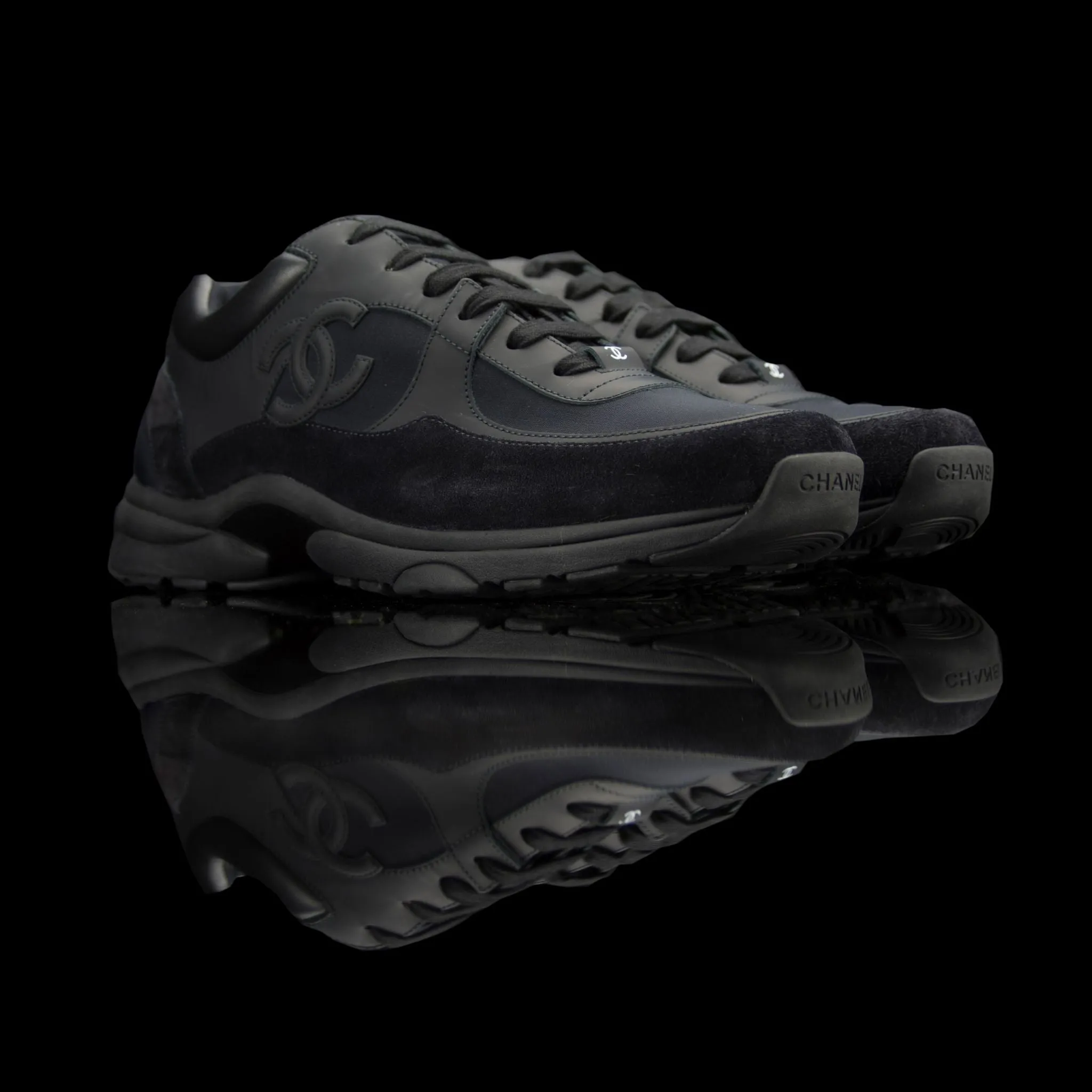 CC Sneakers Nylon Leather Suede