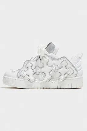 Cross Chain White Sneakers