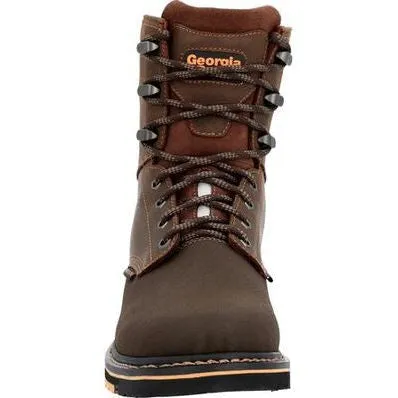 Georgia Men's Amp Lt Power 8" Wedge Slip Resist Work Boot -Brown- GB00520