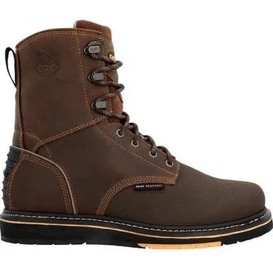 Georgia Men's Amp Lt Power 8" Wedge Slip Resist Work Boot -Brown- GB00520