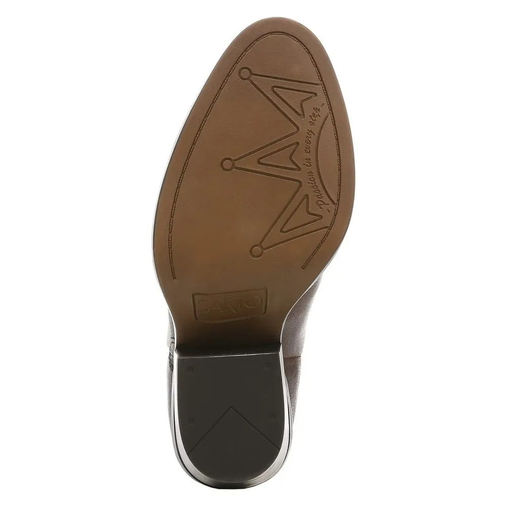 Germaine Brown Leather Franco Sarto Ankle Boots
