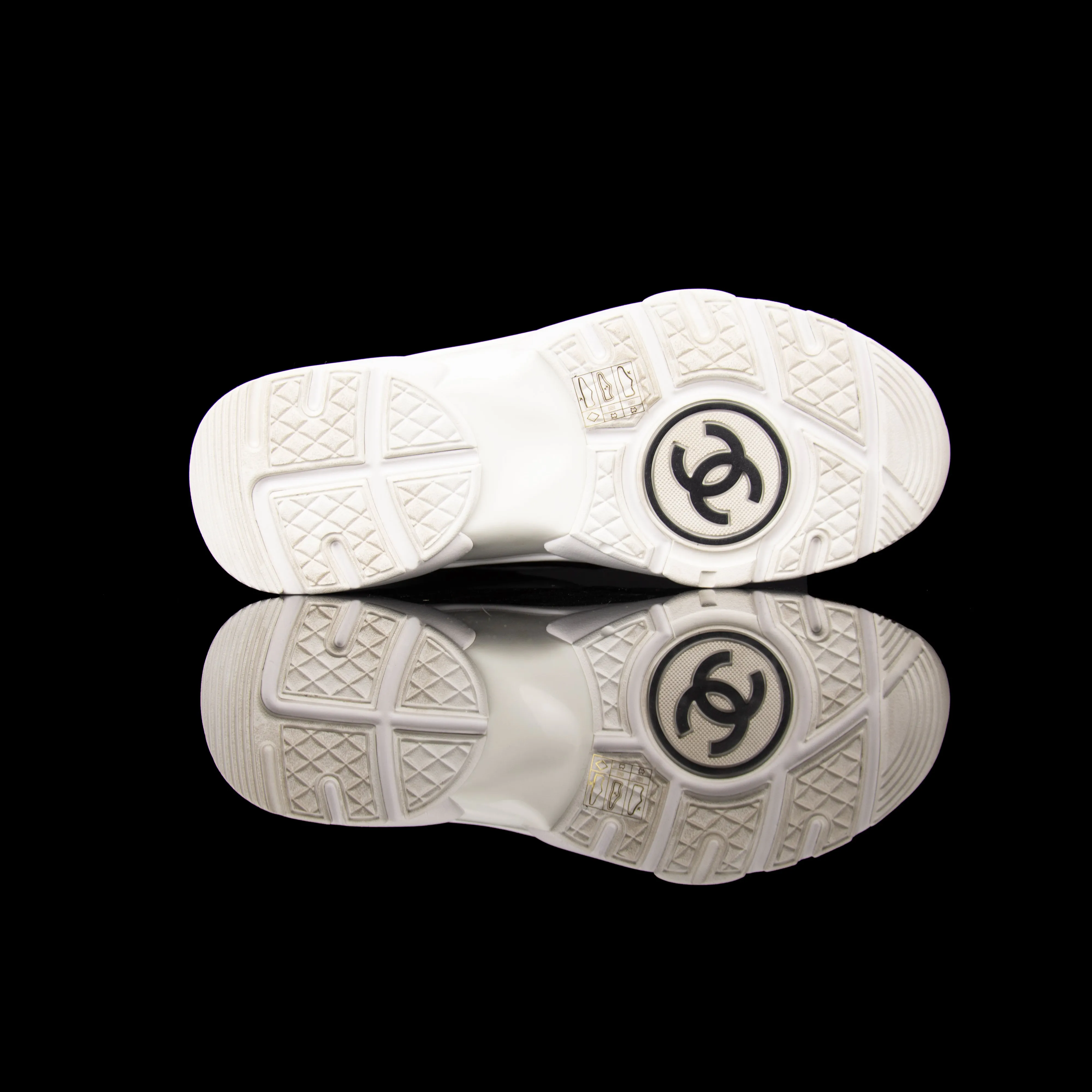 High Top Sneakers Velcro CC Leather Patent