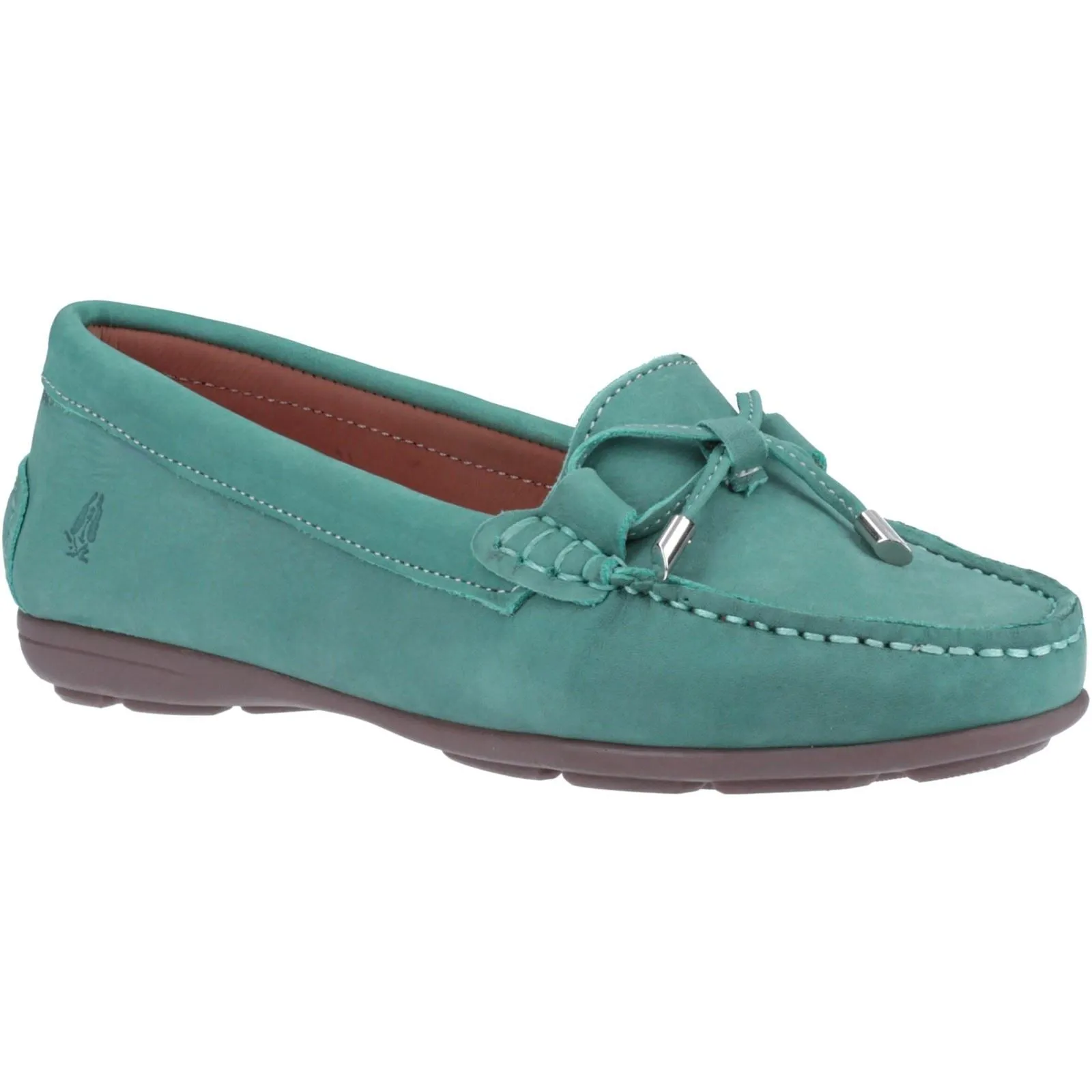 Hush Puppies Maggie Leather Women's Sky Blue Loafers