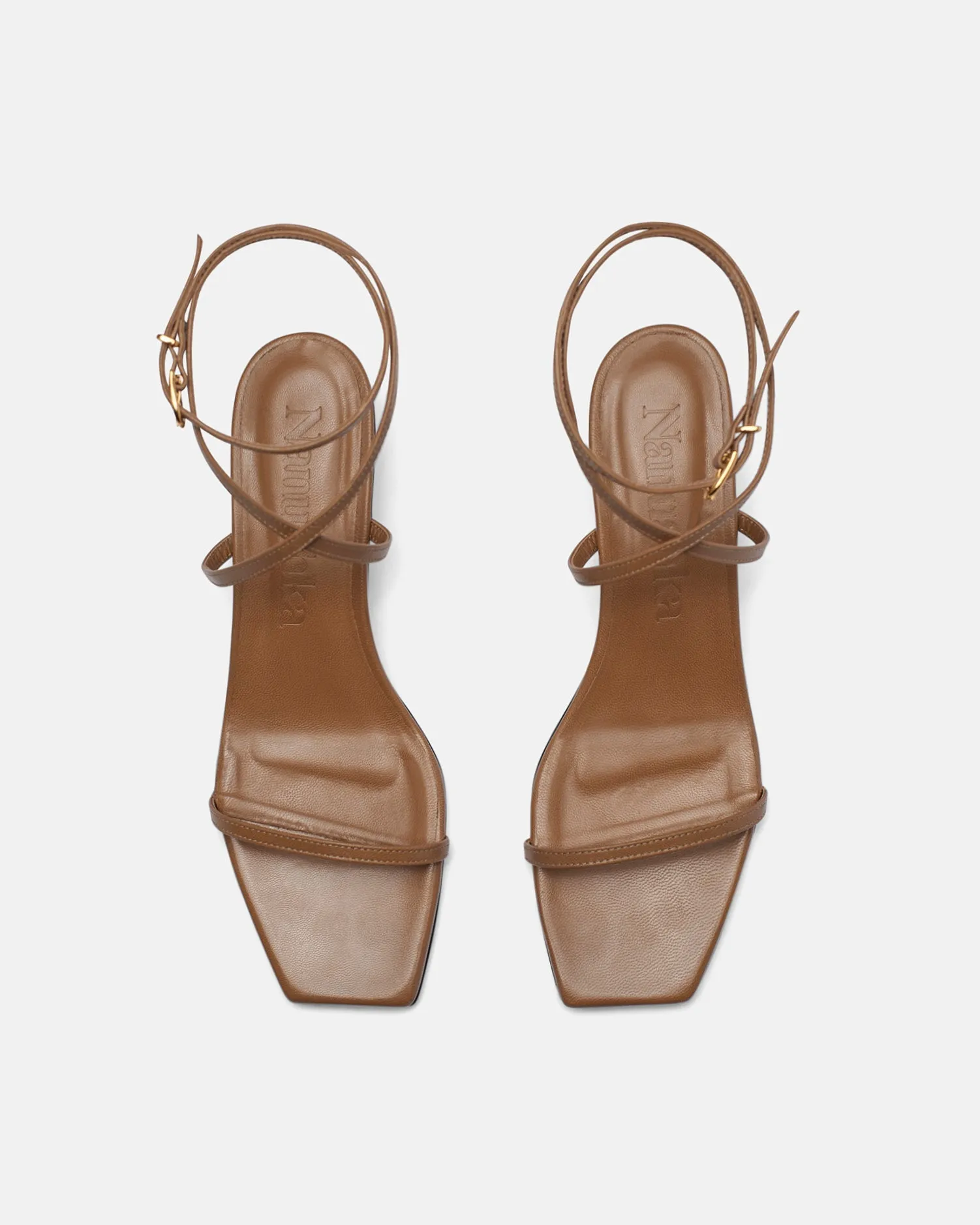 Jol - Leather Sandals - Nut Brown