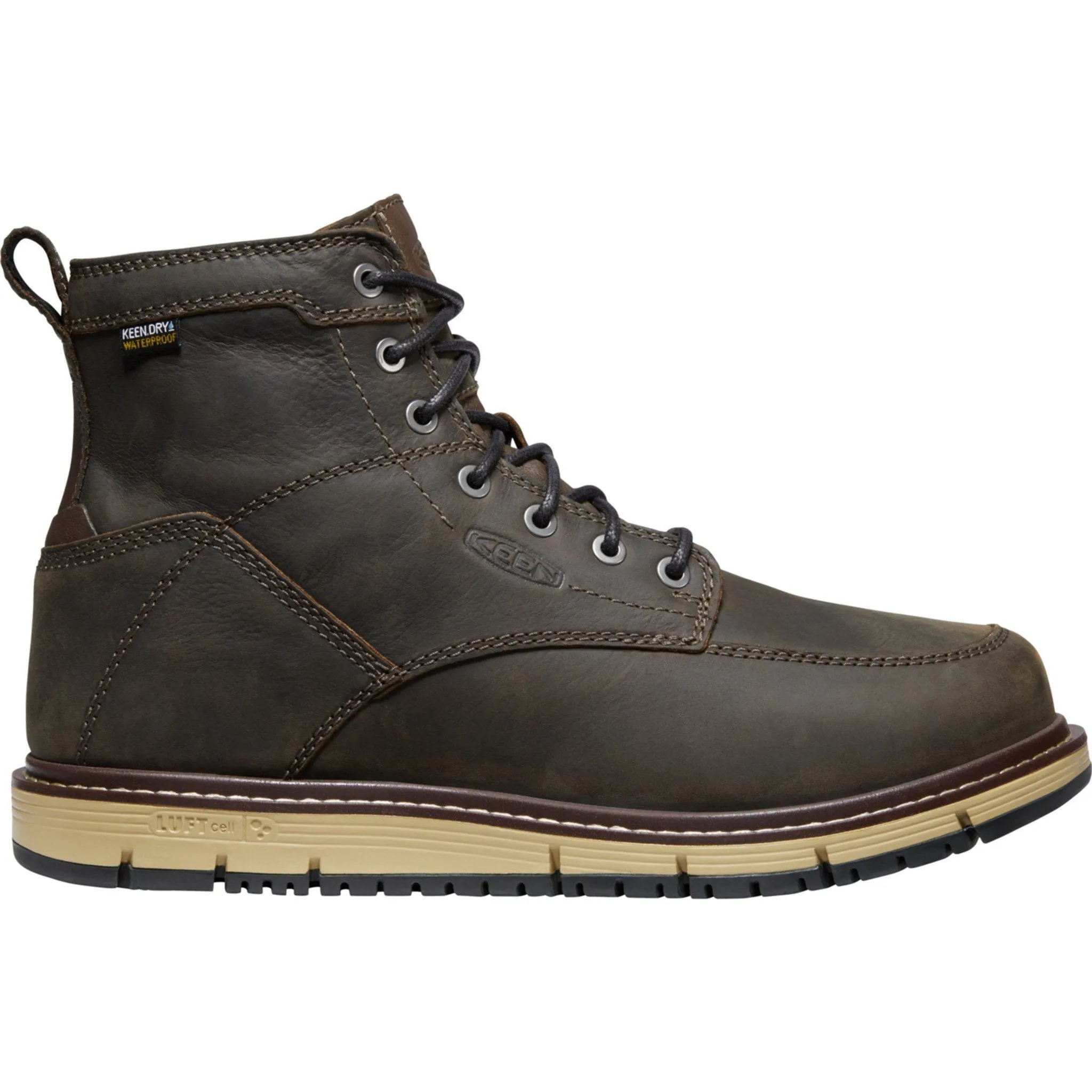 Keen Utility Men's San Jose 6" Soft Toe WP Work Boot - Brown - 1023203