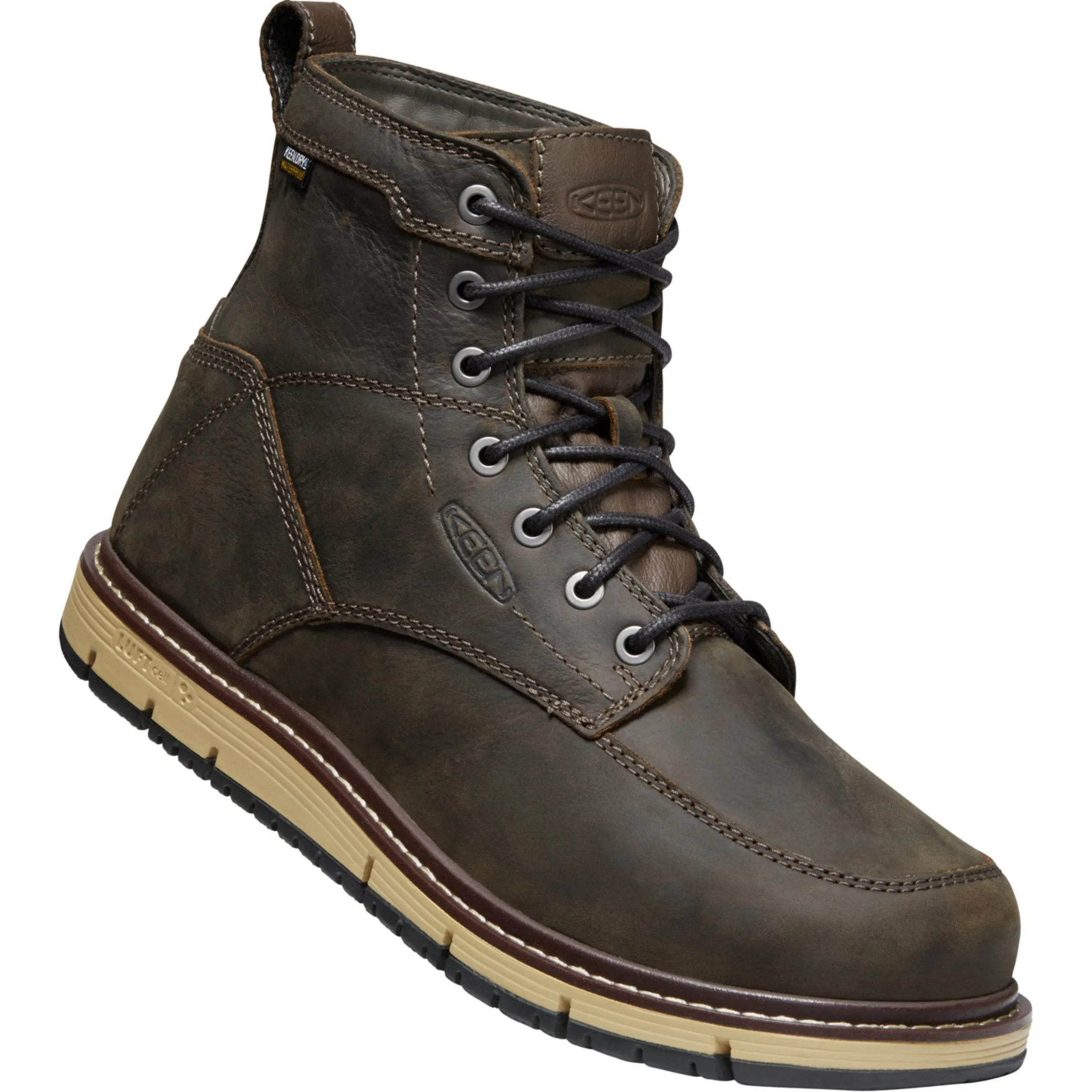 Keen Utility Men's San Jose 6" Soft Toe WP Work Boot - Brown - 1023203