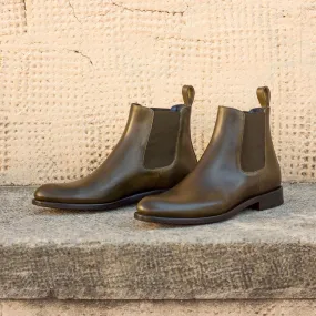 Ladies' Chelsea Boot-Painted Calf, Green-Wholesale