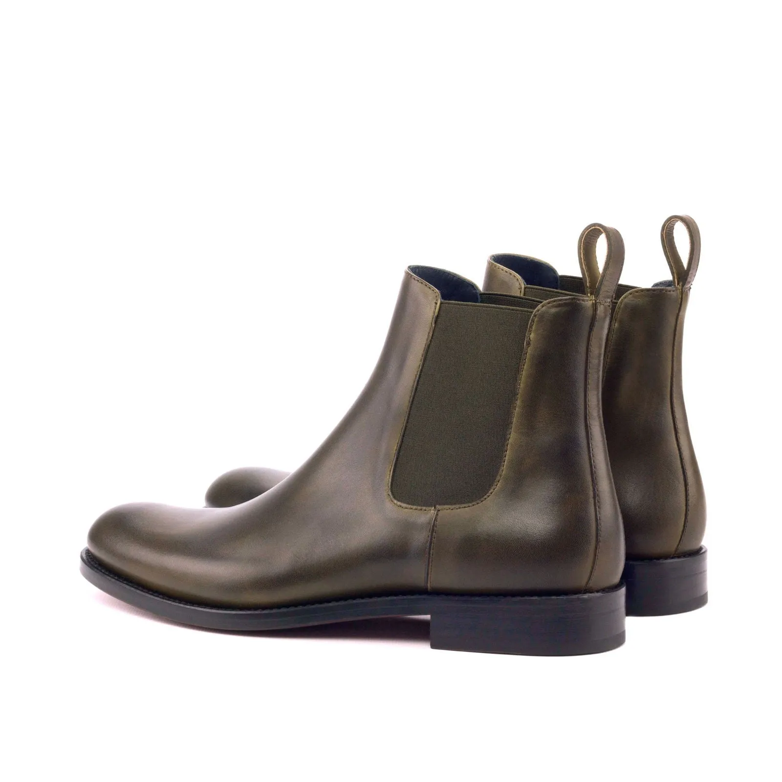Ladies' Chelsea Boot-Painted Calf, Green-Wholesale