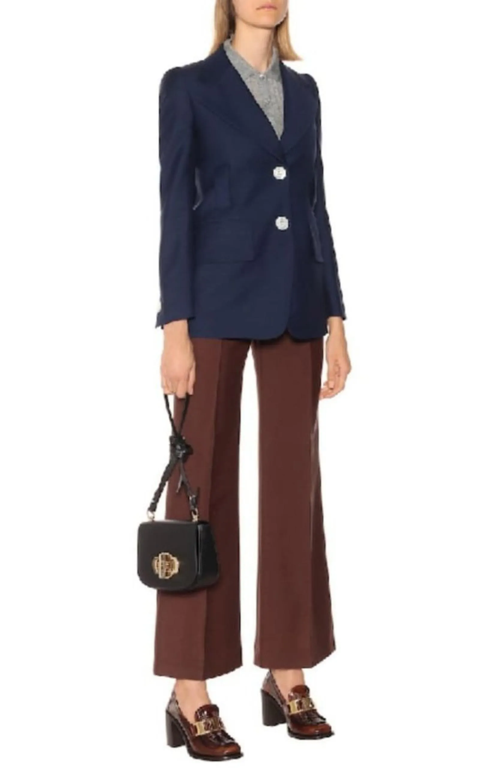 Leather Loafer Pumps