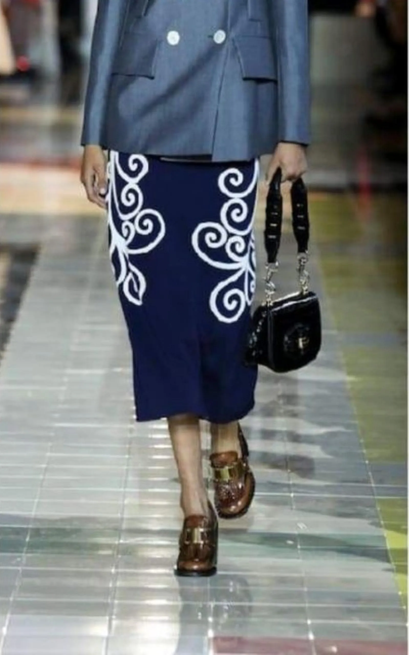 Leather Loafer Pumps