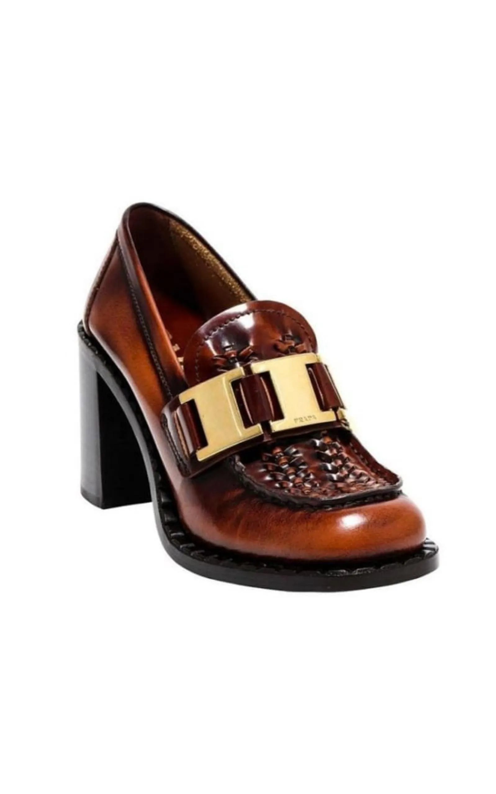 Leather Loafer Pumps