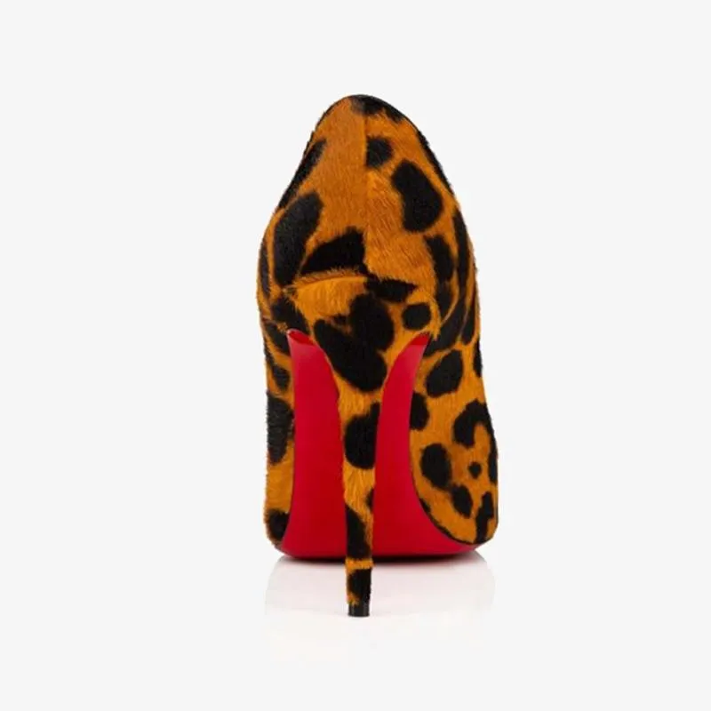 Leopard Print Pony Skin Pump