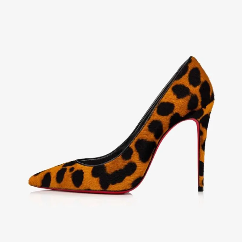 Leopard Print Pony Skin Pump