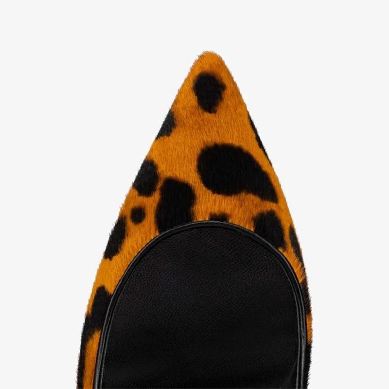 Leopard Print Pony Skin Pump
