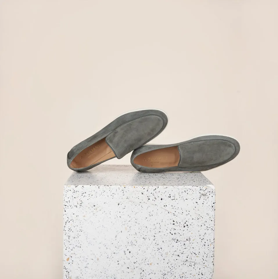 Lisa Sneaker Loafer - Olive Suede SAMPLE SALE - FINAL SALE