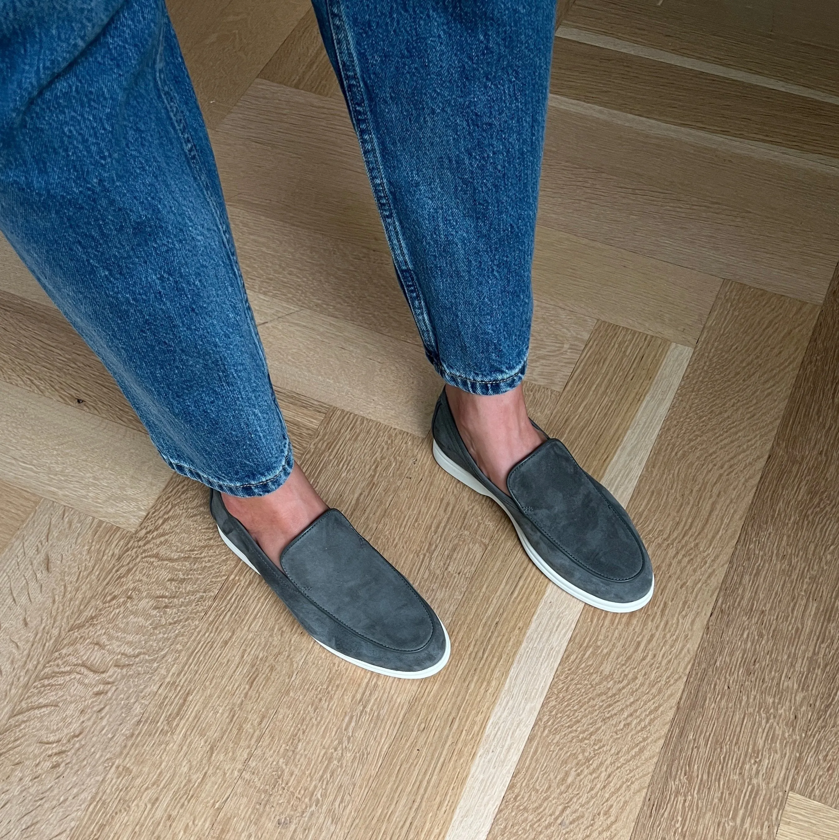Lisa Sneaker Loafer - Olive Suede SAMPLE SALE - FINAL SALE