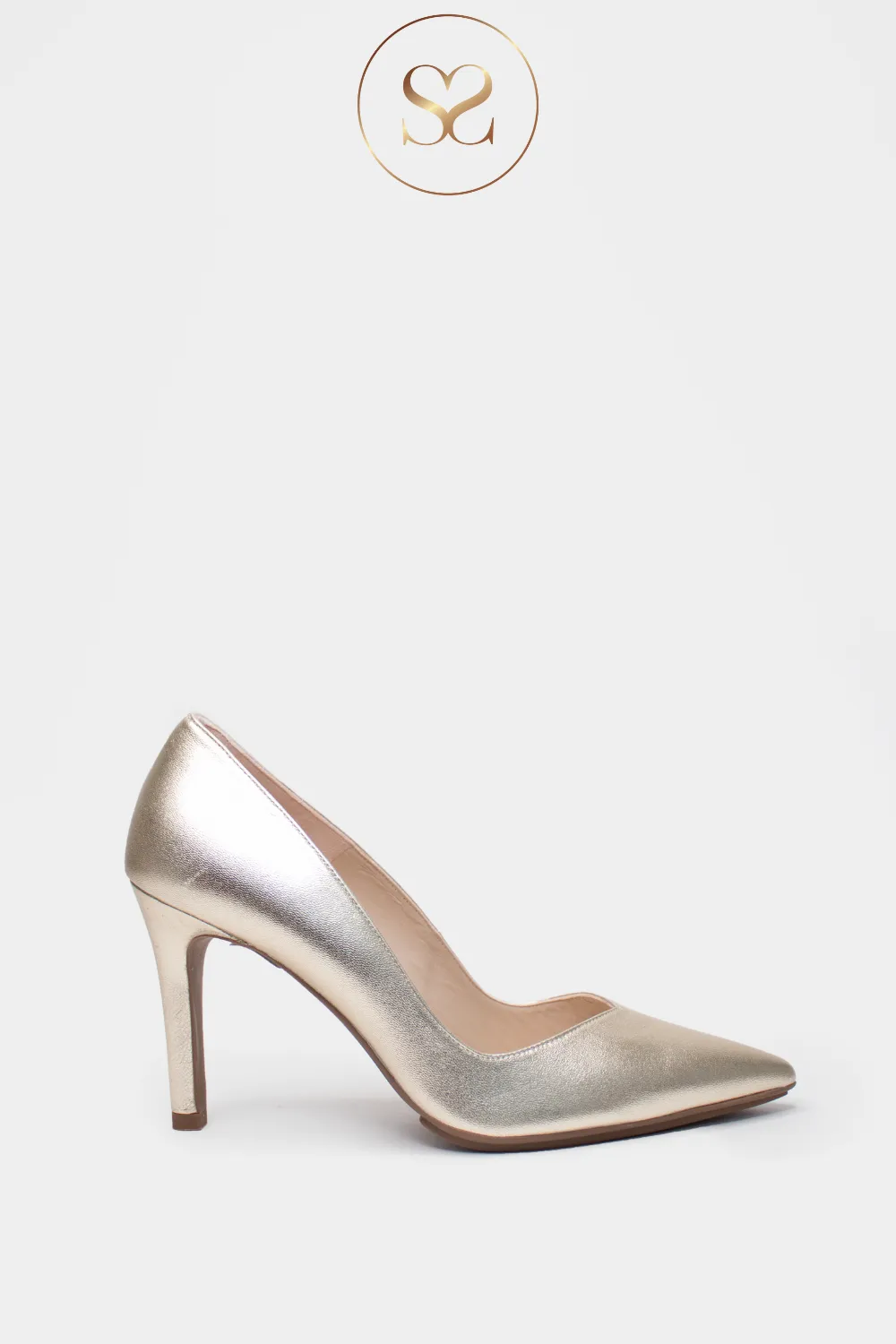 LODI RABOT GOLD LEATHER - HIGH HEEL COURT SHOES