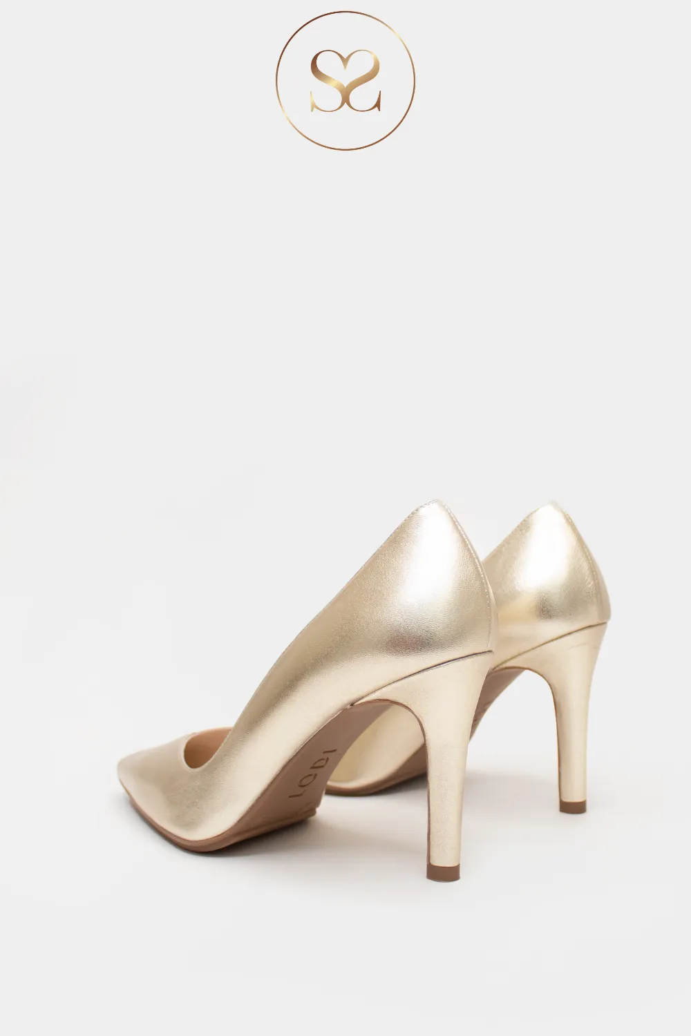 LODI RABOT GOLD LEATHER - HIGH HEEL COURT SHOES