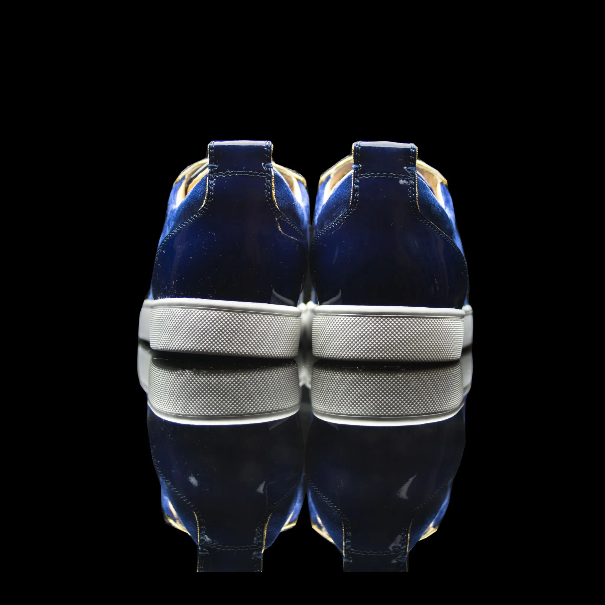 Louis Junior Orlato Flat Spikes Suede Velours GG