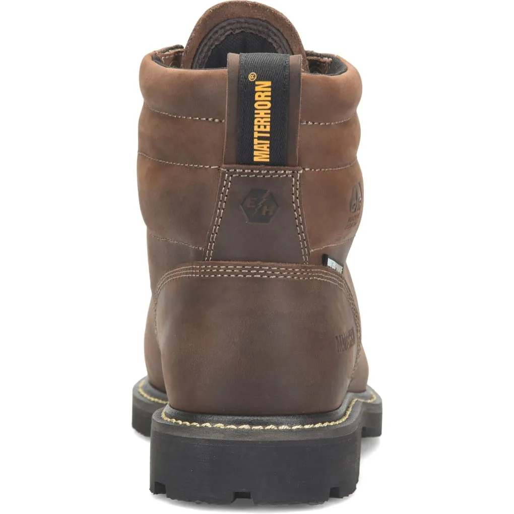 Matterhorn  Men's D30 6" Steel Toe Waterproof Metguard Work Boot -Brown- MT2520