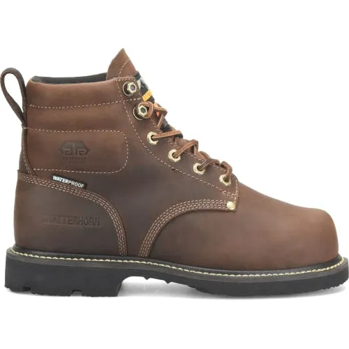 Matterhorn  Men's D30 6" Steel Toe Waterproof Metguard Work Boot -Brown- MT2520