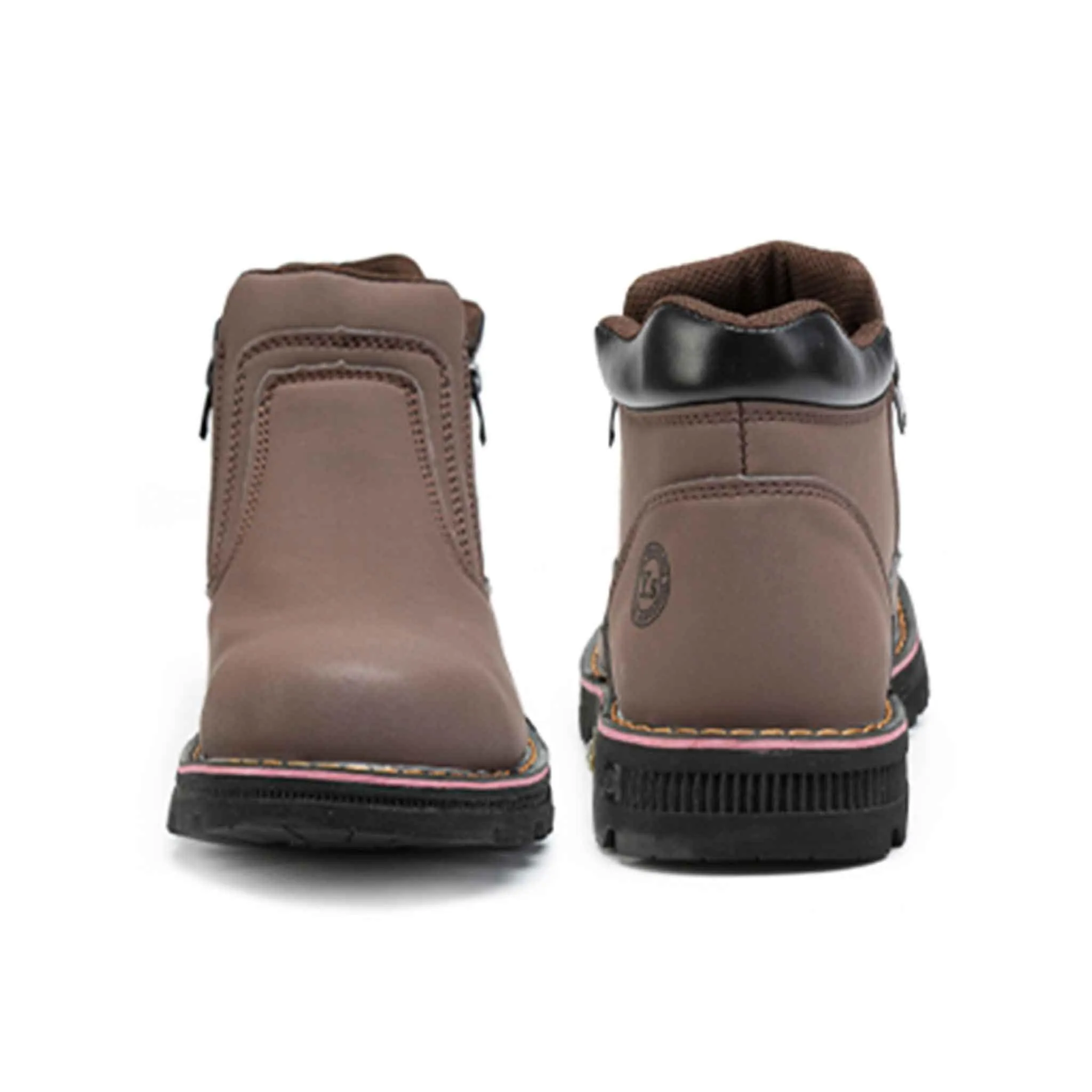 Men's Steel Toe Side Zip Boots - Slip Resistant | B129