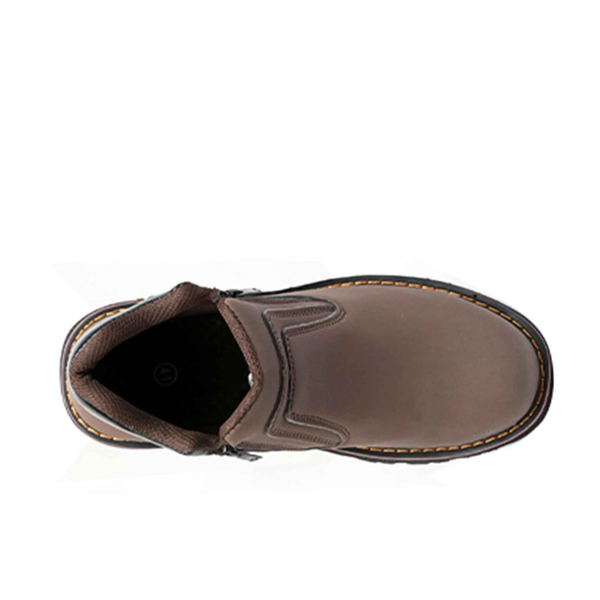 Men's Steel Toe Side Zip Boots - Slip Resistant | B129