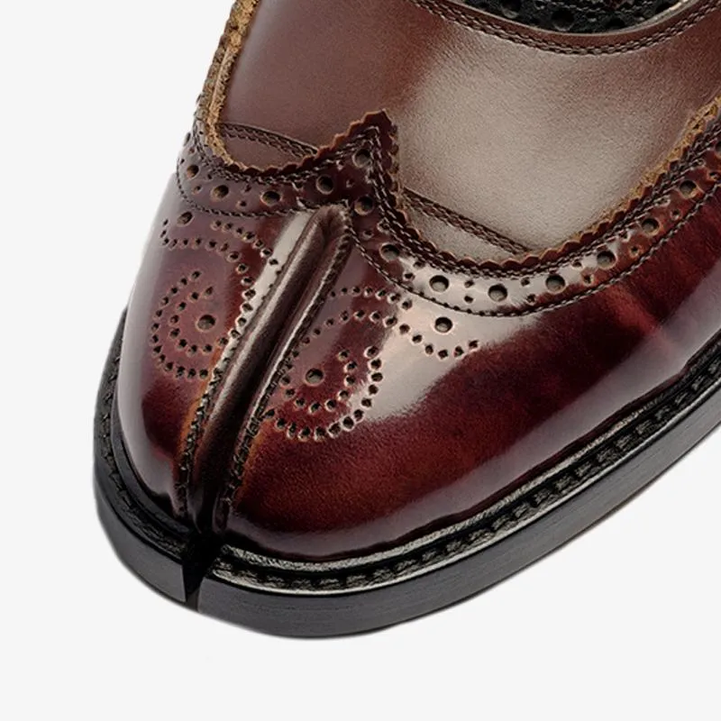 Modern Tabi Laced Low-top Ankle Boots
