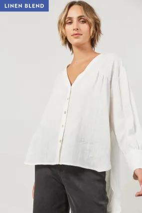 Panorama Blouse - Dove - ISLE OF MINE