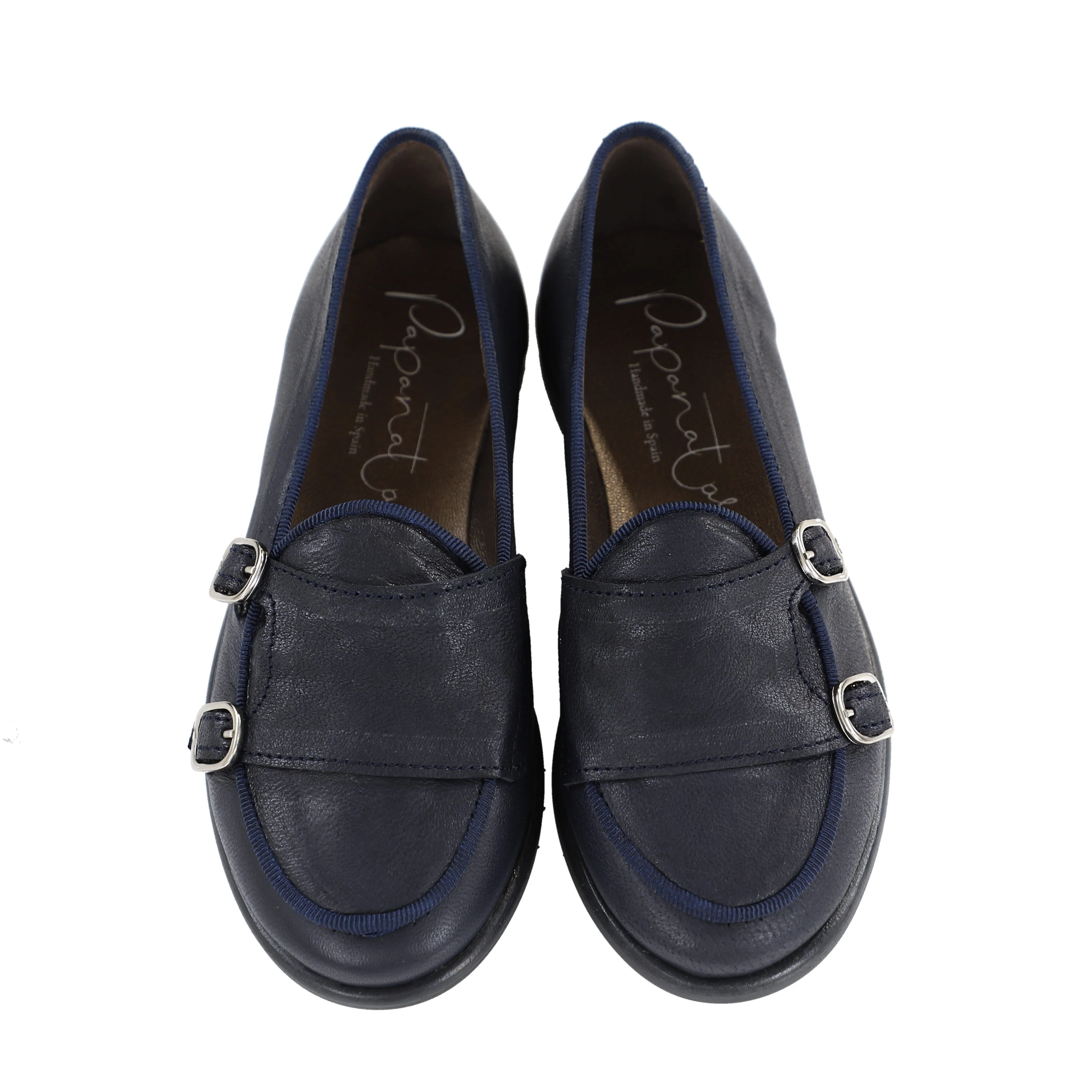 PAPANATAS NAVY BUCKLE LOAFERS [Final Sale]