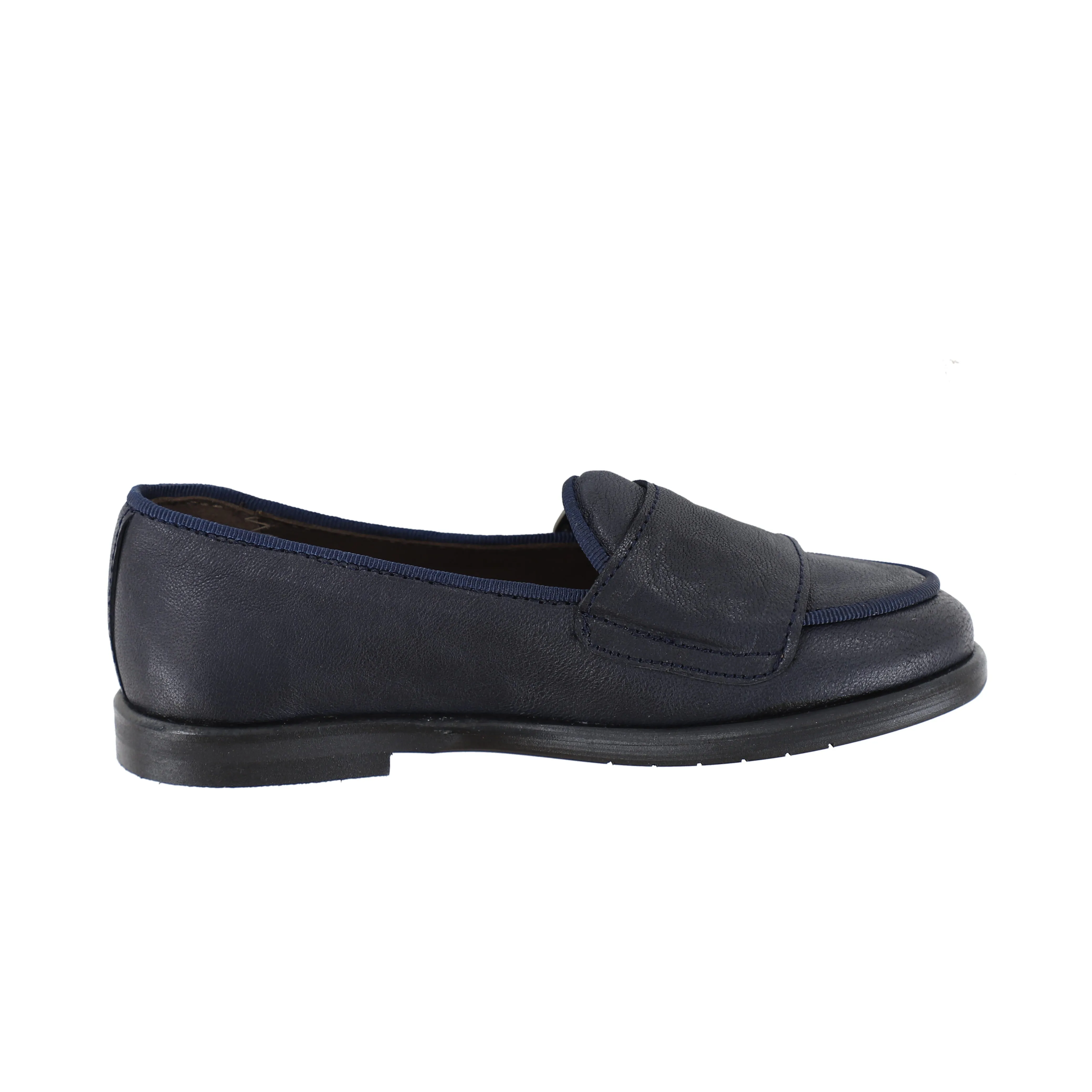 PAPANATAS NAVY BUCKLE LOAFERS [Final Sale]