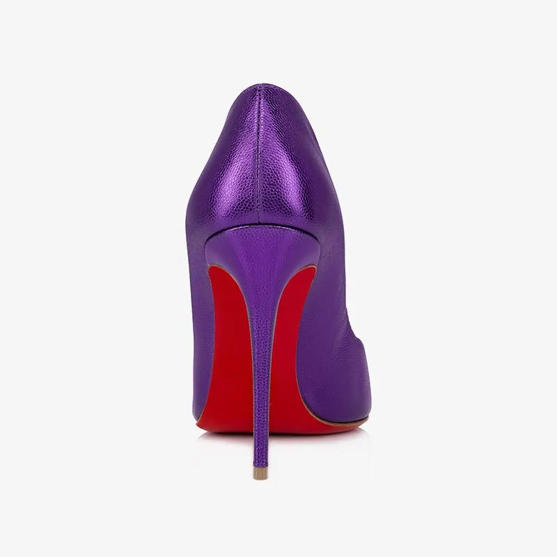 Refined Jacaranda purple Leather Pumps