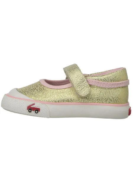 See Kai Run Marie Gold Glitter Toddler Girls Sneakers