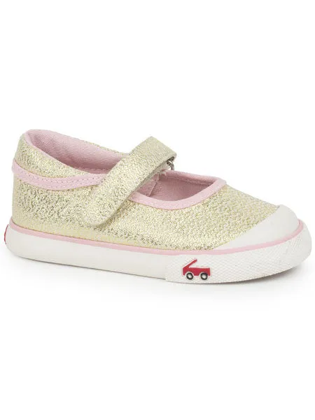 See Kai Run Marie Gold Glitter Toddler Girls Sneakers